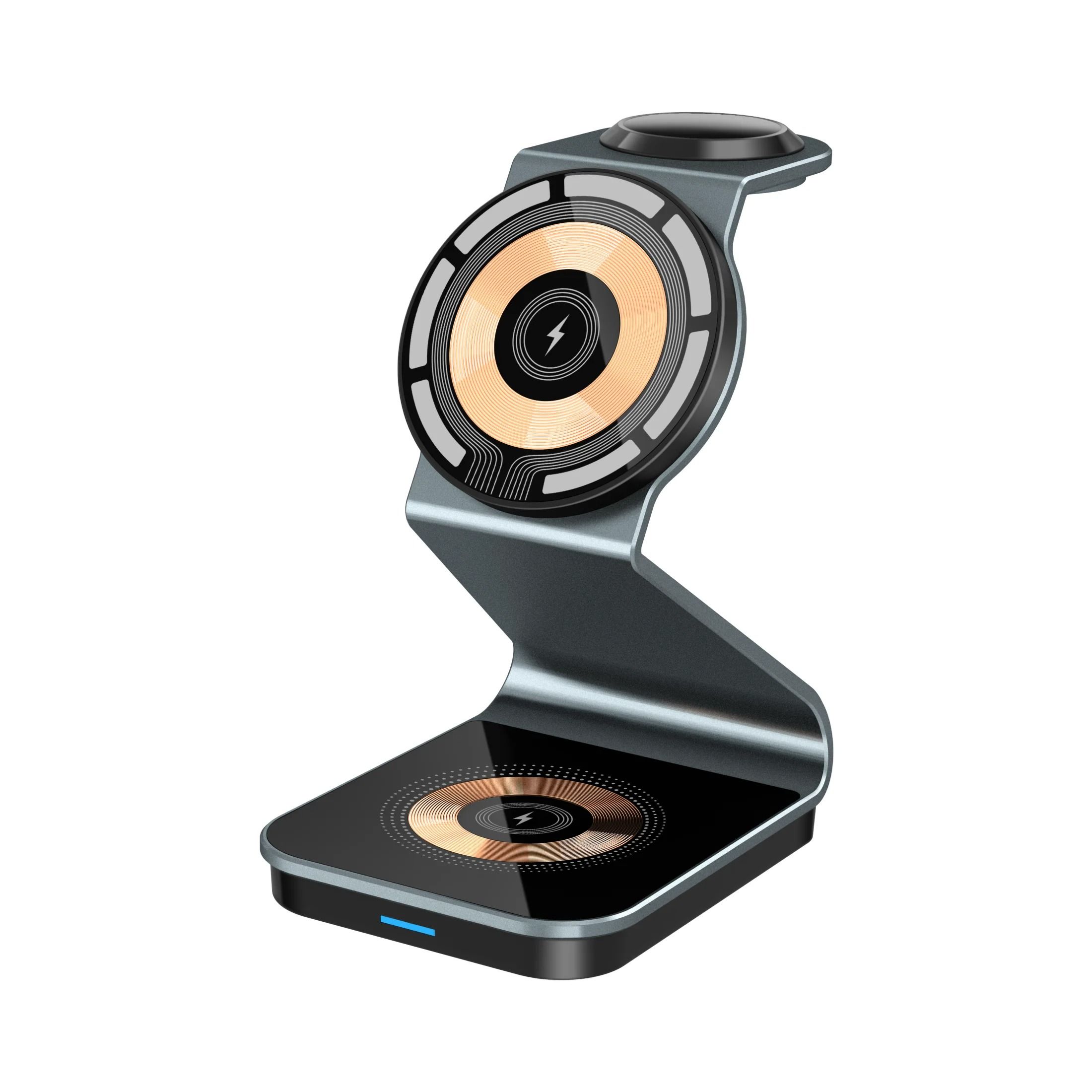3-in-1 Magnetic Wireless Charging Station – Dual 15W High-Speed Power