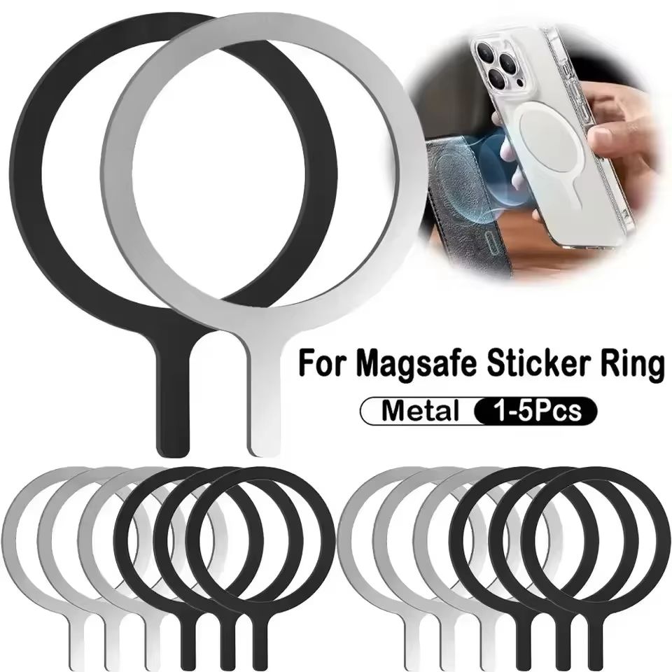 Thin Magnetic Metal Plate Ring for MagSafe & Universal Wireless Charging