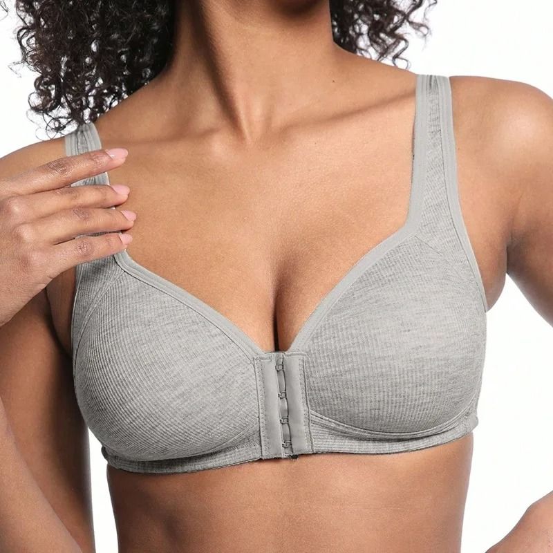 FallSweet Wire-Free Front Closure Bra Seamless Full Coverage Mom Lingerie