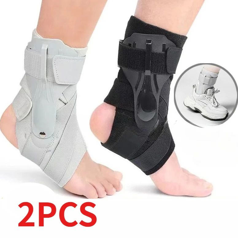 StabiliStep Ankle Brace with Side Stabilizers – Adjustable Sprain Support & Tendonitis Recovery Splint