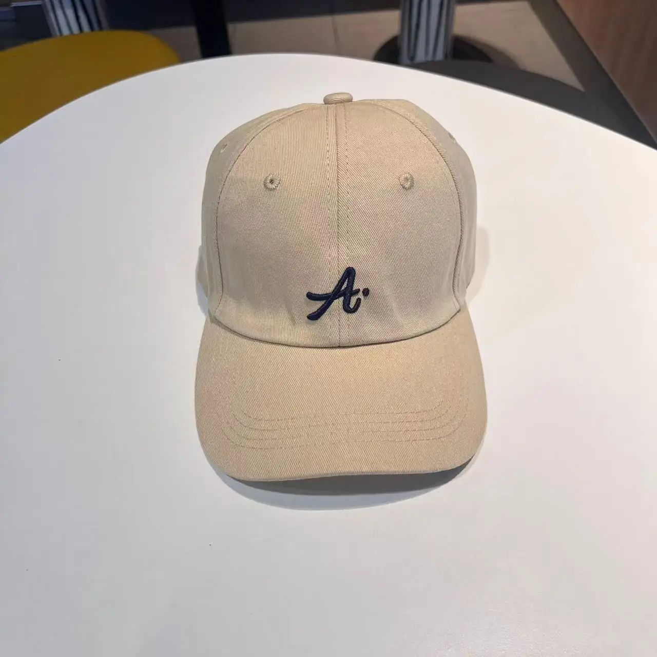 Retro 3D Letter Embroidered Baseball Cap – Adjustable Big Head Duckbill Hat