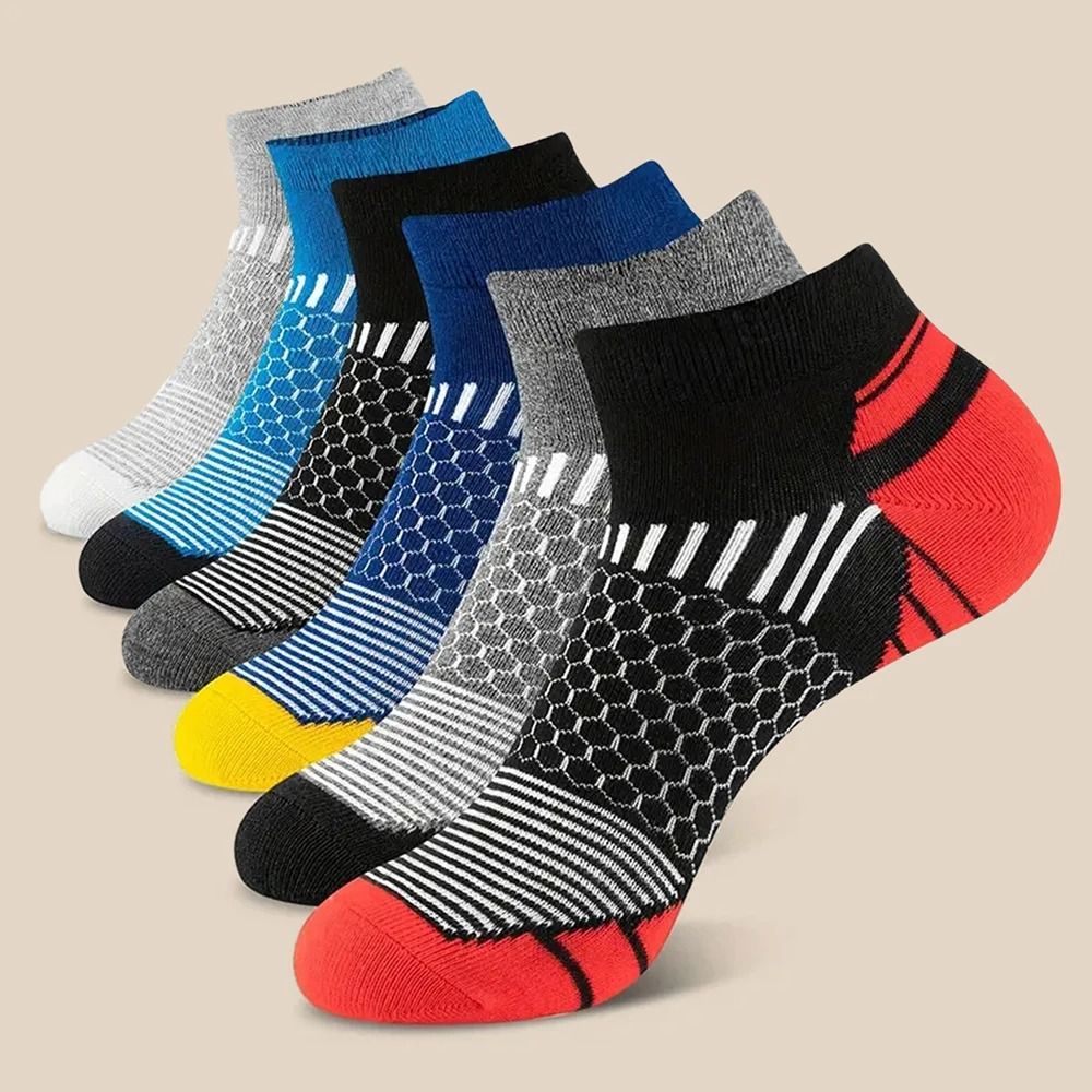 Mens Breathable Ankle Socks 5 Pair Set