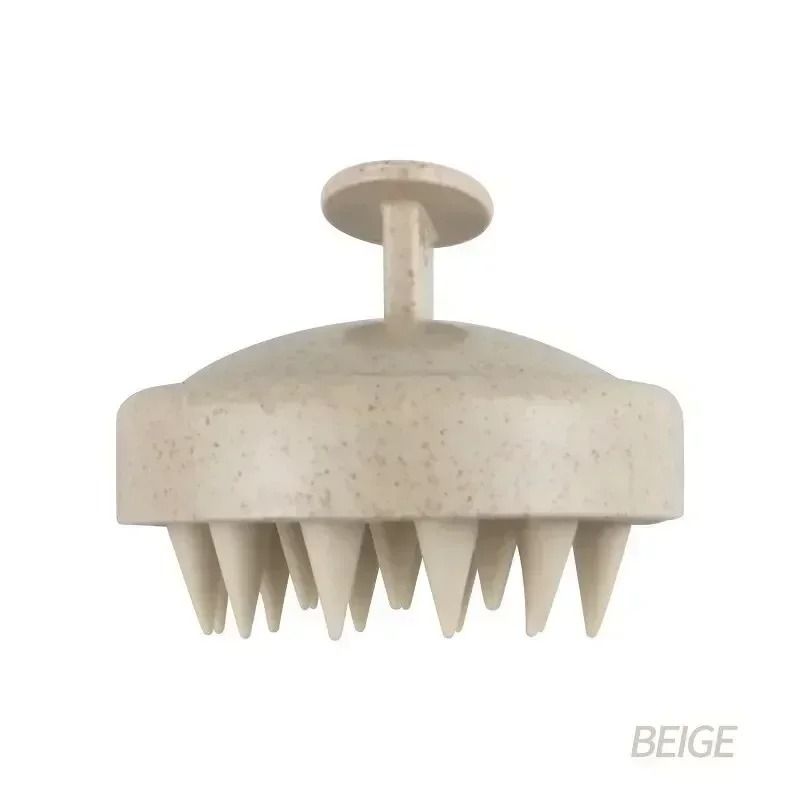 Eco-Friendly Silicone Scalp Massager | Wheat Straw Hair Wash Brush