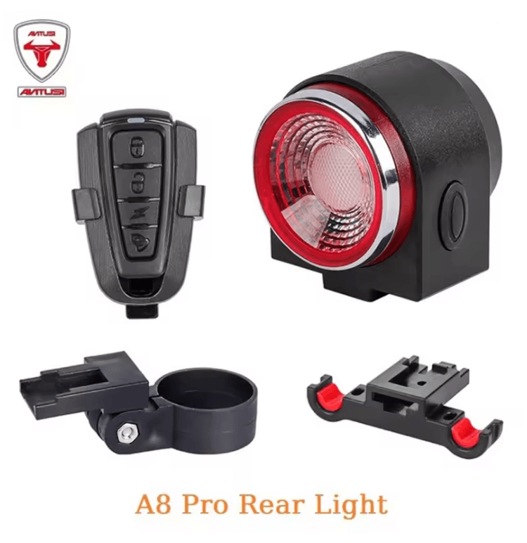 GuardianRide Pro Bicycle Rear Light with Alarm and Wireless Control