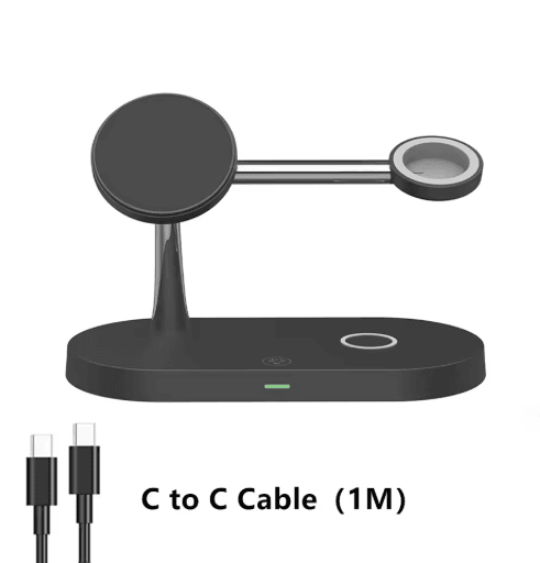 3-in-1 MagSafe Magnetic Wireless Charging Stand – Fast Charging Station for iPhone, Apple Watch AirPods