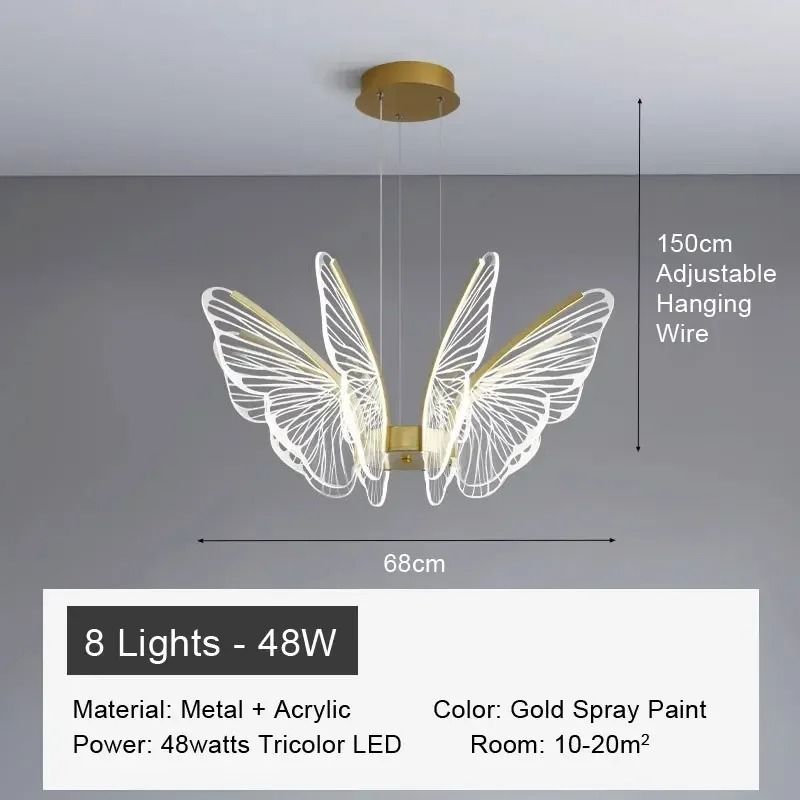 Synchronize your sanctuary with the high-definition, high-vibration energy of our Butterfly Chandelier. Featuring a soph