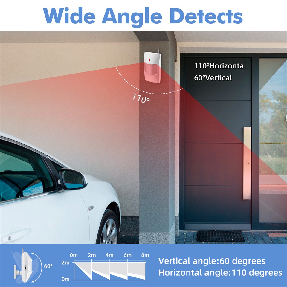Smart Speaker Alarm Kit, Siren Alarm System WiFi Tuya, Motion Sensor, Door Sensor for Home Security Protection