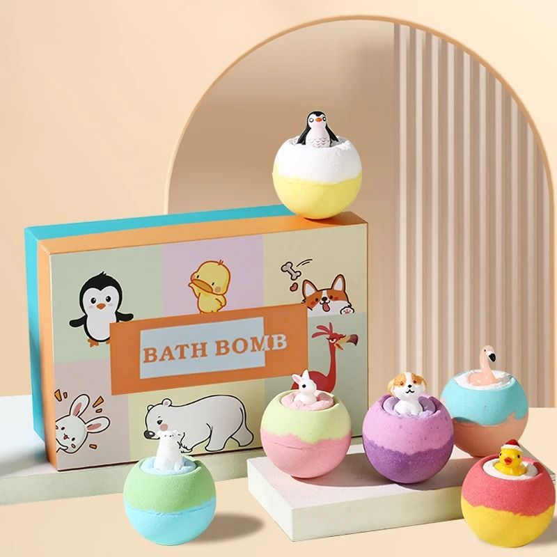 FunFizz Kids Bath Bombs with Surprise Toys 6 Pack Gift Set