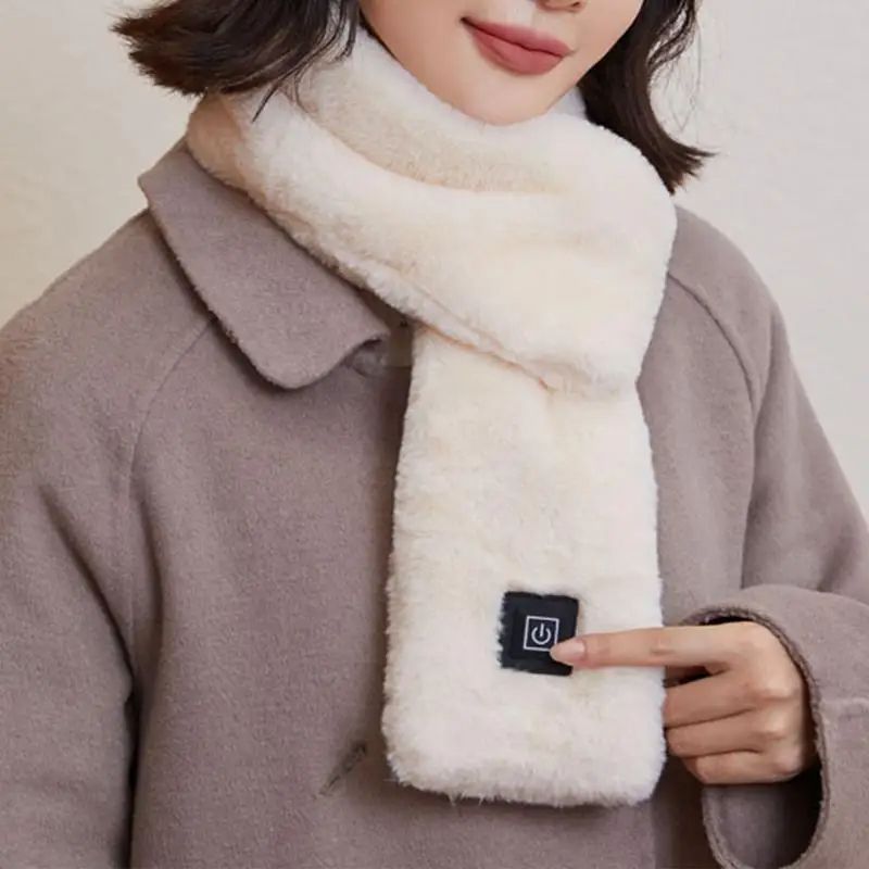 Heated Neck Scarf, Electric Heated Soft Neck Wrap, Skiing Heating Scarf for Men and Women