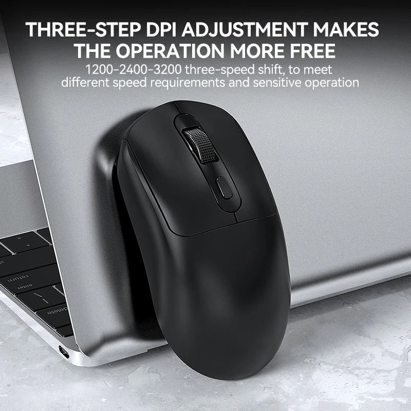 Ergonomic RGB Silent Wireless Office Mouse
