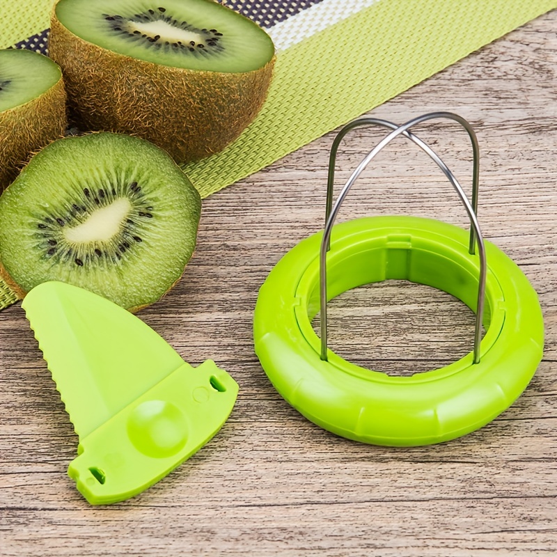 Fast Kiwi Peeler & Slicer Stainless Steel Fruit Cutter Tool