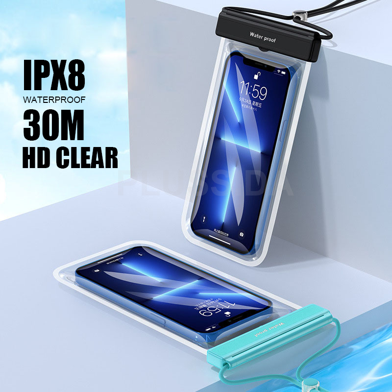 Waterproof Phone Pouch Universal waterproof phone case for Swimming Travel Beach