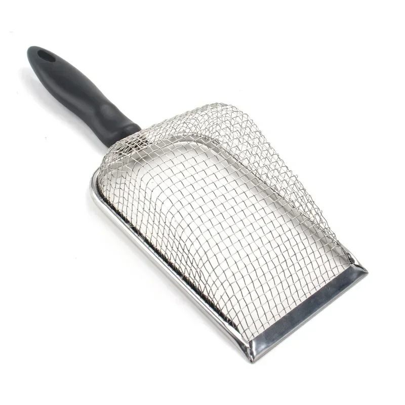 Stainless Steel Cat Litter Scoop Long Handle Metal Waste Shovel