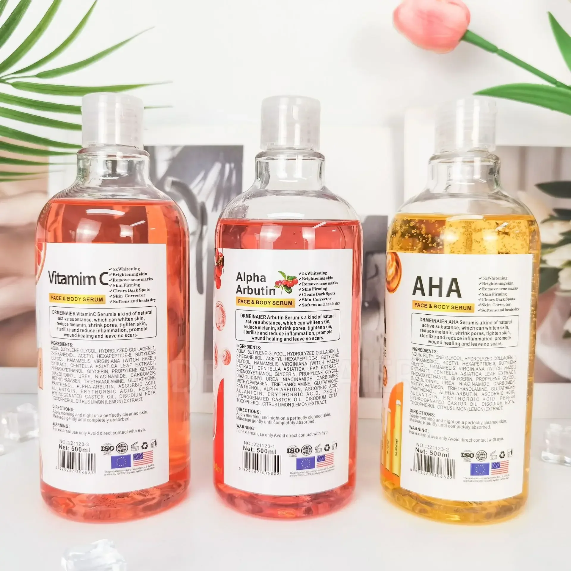Whitening & Moisturizing Face Serum with Vitamin C, and Hyaluronic Acid for Skin Spots & Lightening