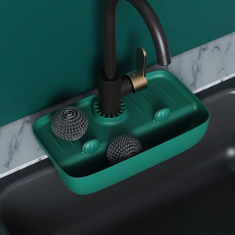 Silicone Sink Drain Rack and Faucet Pad