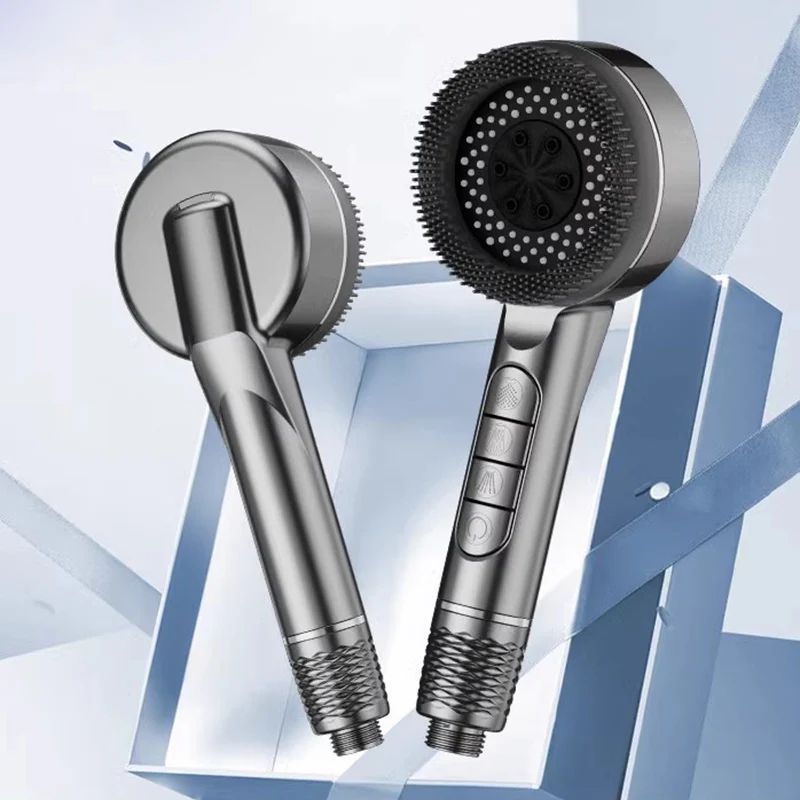 High Pressure Handheld Shower Head 4 Mode Adjustable Bathroom Set
