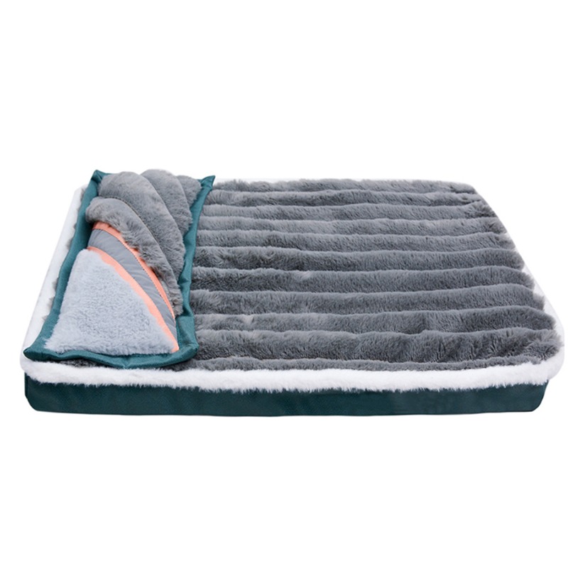 Washable Winter Dogs Sleeping Bed Fleece Pet Blanket Cat Puppy Mat Detachable Dog Mattress