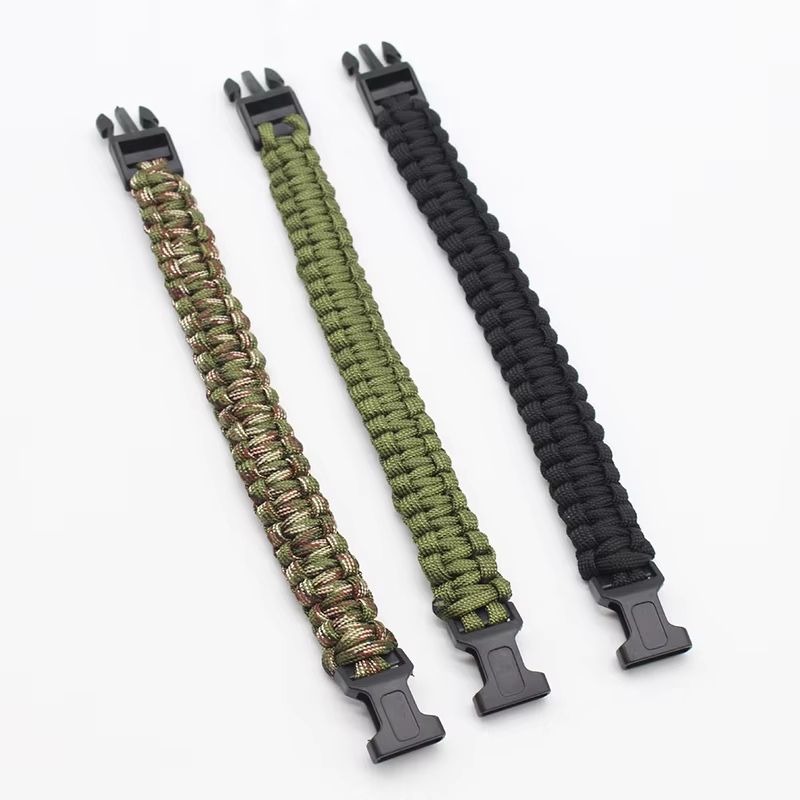 9 in Seven Core Paracord Survival Bracelet Outdoor Emergency EDC Rope Tool