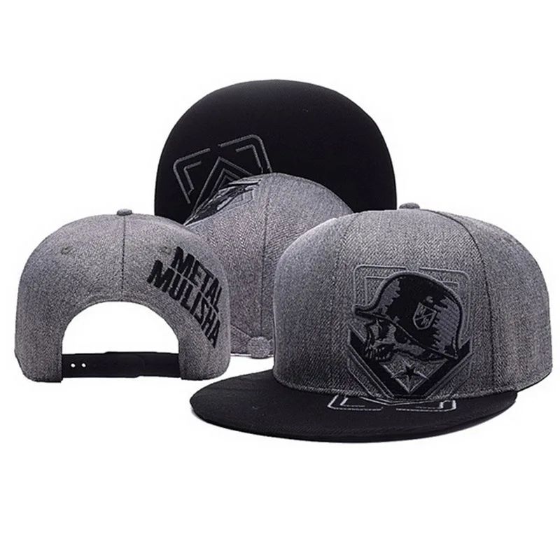 Skeleton Hand Flat Bill Snapback Baseball Cap