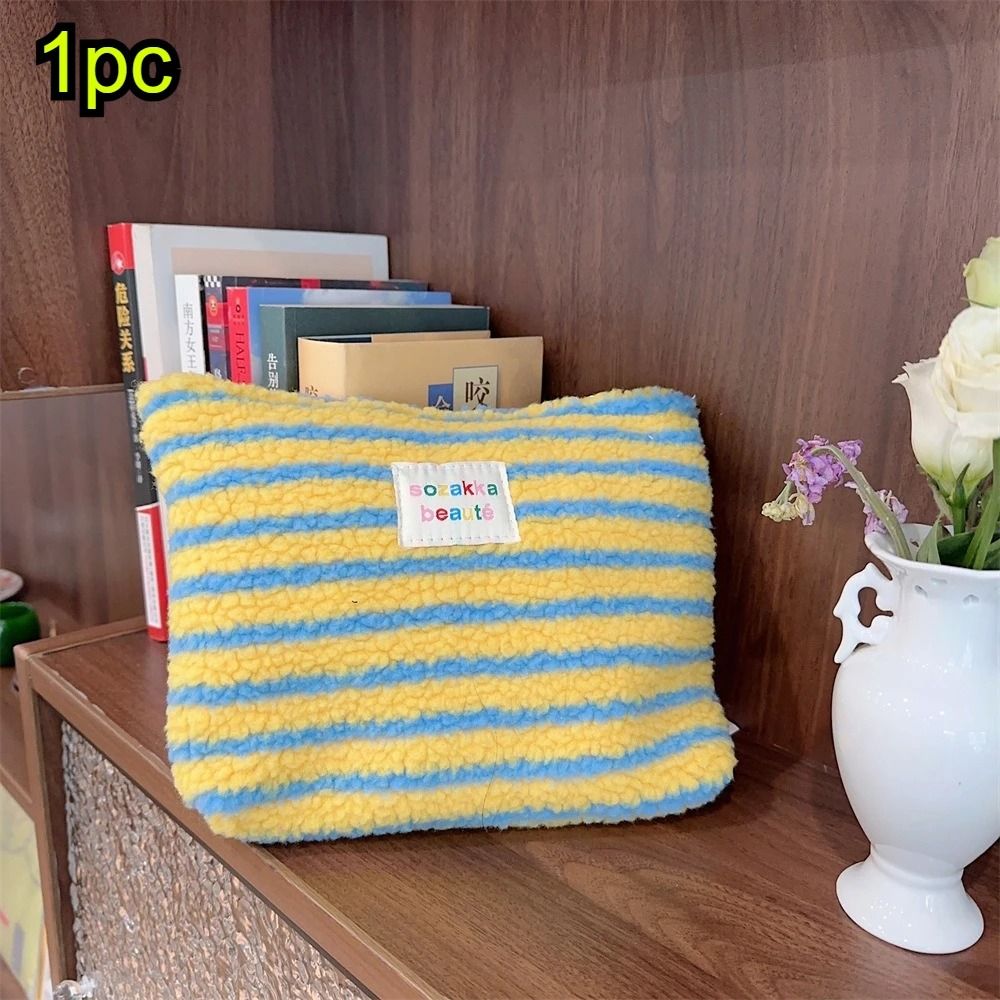 Plush Fur Large Capacity Makeup Bag