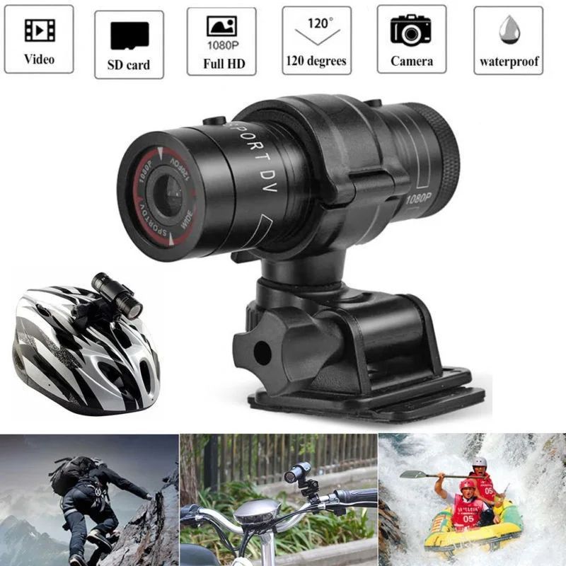F9 Full HD Helmet Action Camera – 1080P Waterproof Bike & Motorcycle Recorder