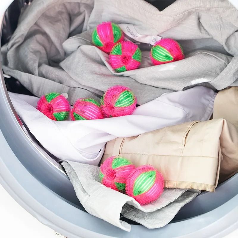 Reusable Roller Washing Machine Hair Remover and Anti-Tangle Laundry Balls