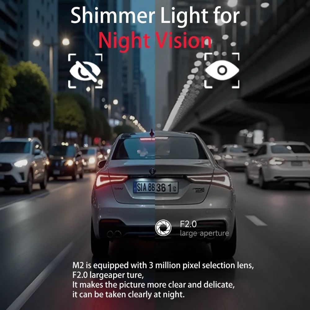 Ultra HD Dash Cam with WiFi Night Vision and GPS