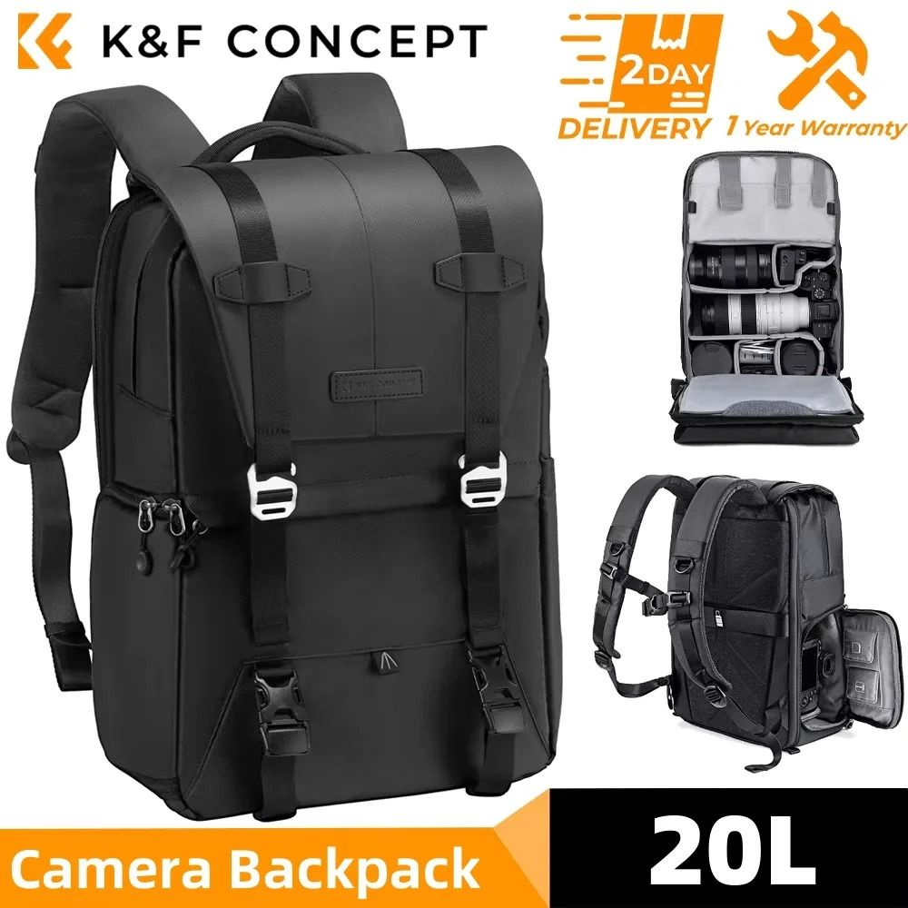 K and F Concept Professional Camera Backpack for Outdoor Travel and Tripod Carry
