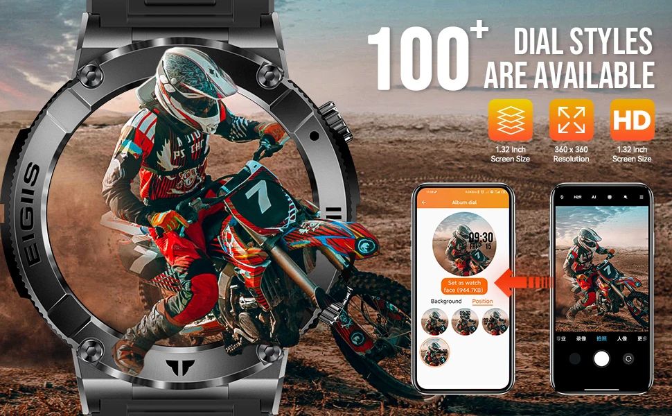 LaNikar Bluetooth Calling Fitness Smartwatch