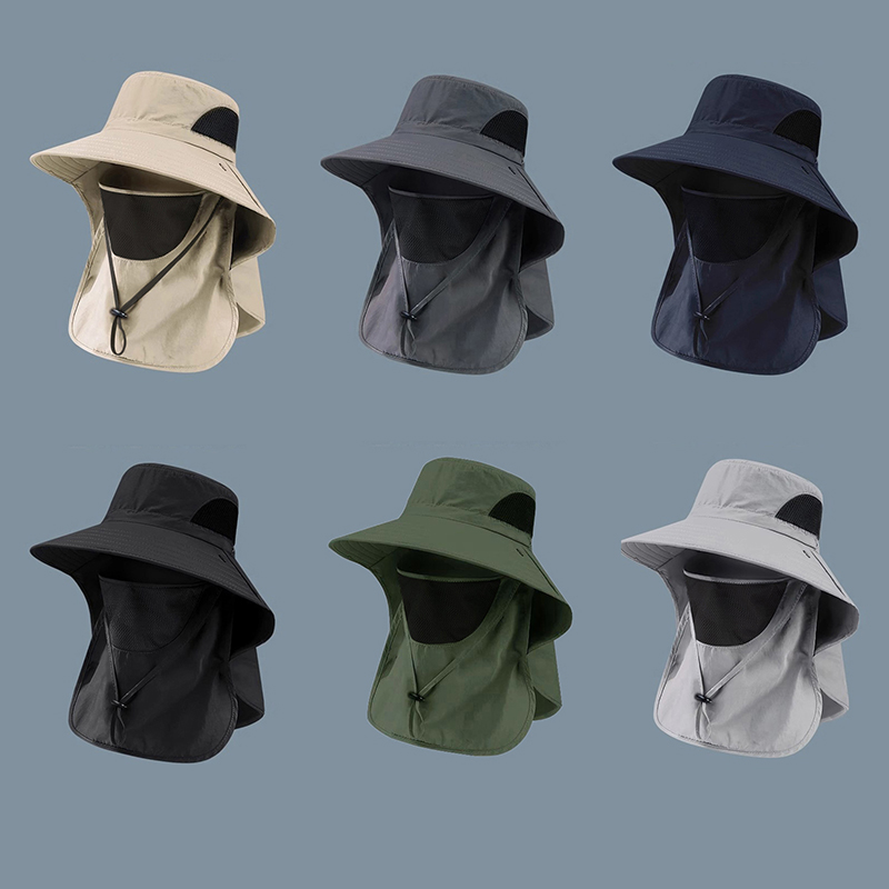 UV Protection Summer Sun Hat for Men & Women Fishing, Hunting, Hiking & Camping Bucket Hat with Neck Flap
