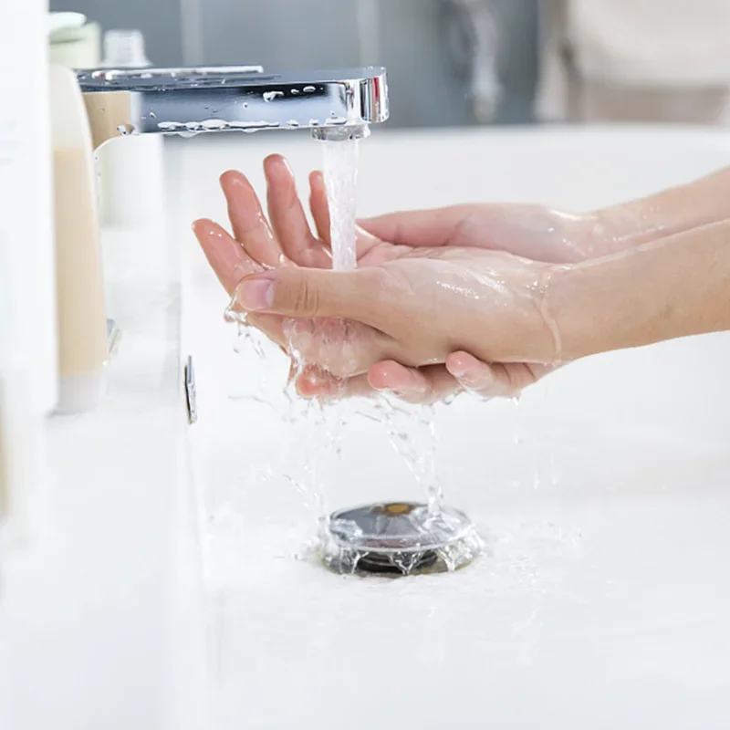 Bathroom Drain Cover, Pop-Up Drain Stopper, Hair Catcher, Basin Filter Valve