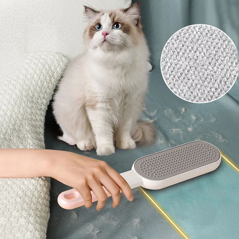 4-in-1 Pet Hair Remover Roller & Lint Brush for Clothes and Furniture – Reusable Pet Hair Remover & Lint Roller Cleaner