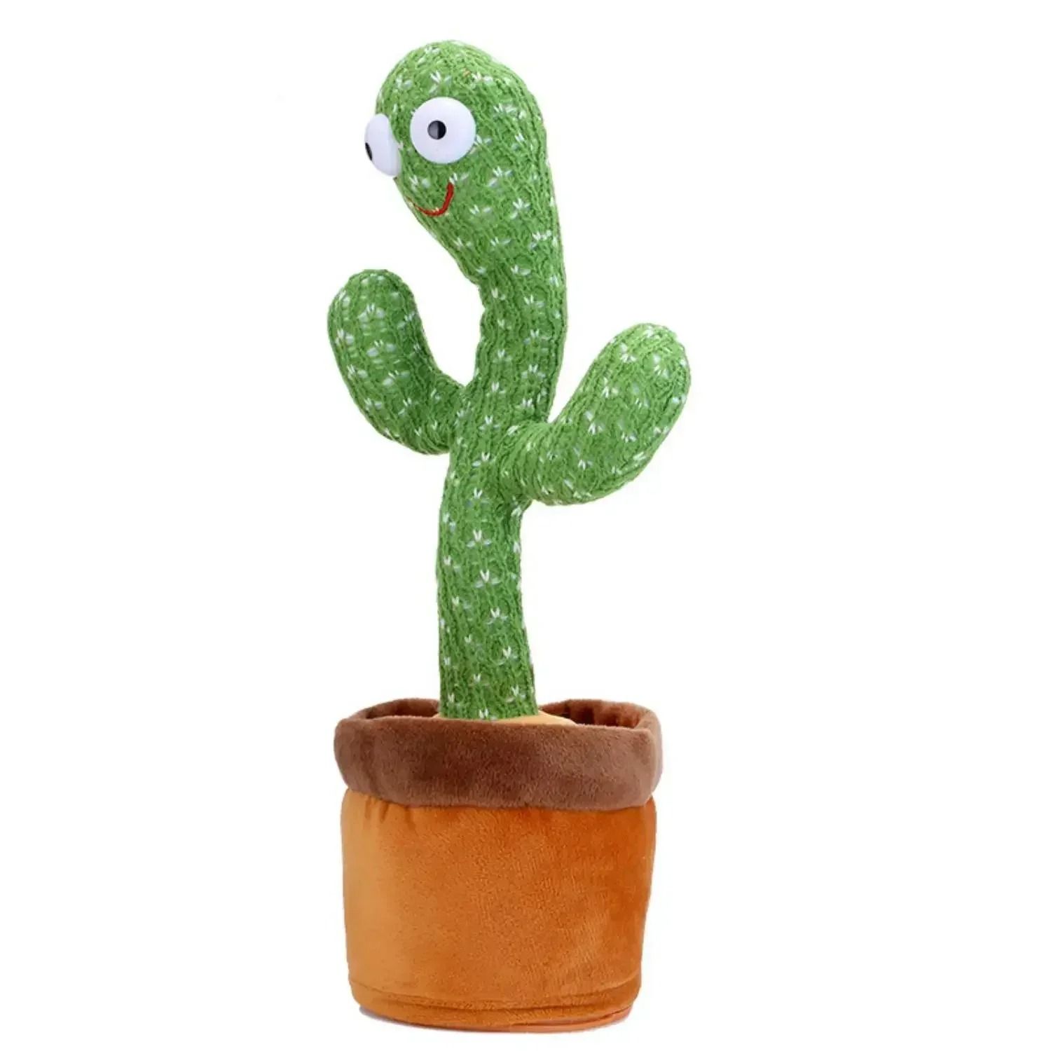 Interactive Dancing Cactus Plush LED Voice Replay Toy
