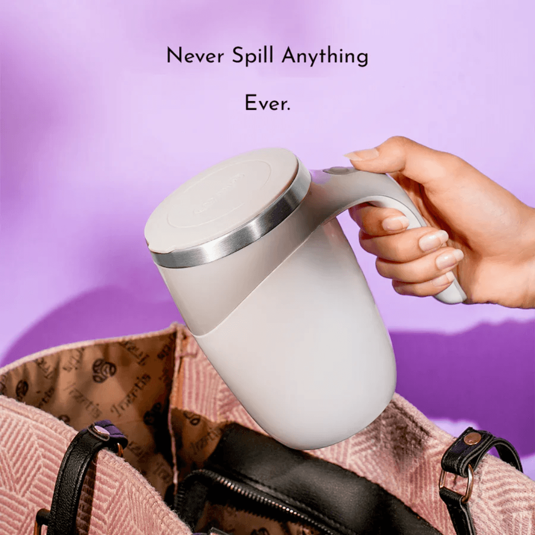 Rechargeable Automatic Coffee Cup: Portable Electric Stainless Steel Mug with Magnetic Stirring - Perfect for Home Use