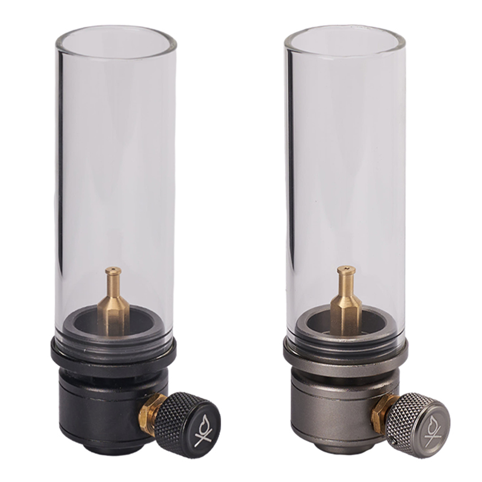 Outdoor Gas Atmosphere Lamp with Glass Lampshade Aluminum Alloy Gas Lantern for Camping, Hiking, and Fishing