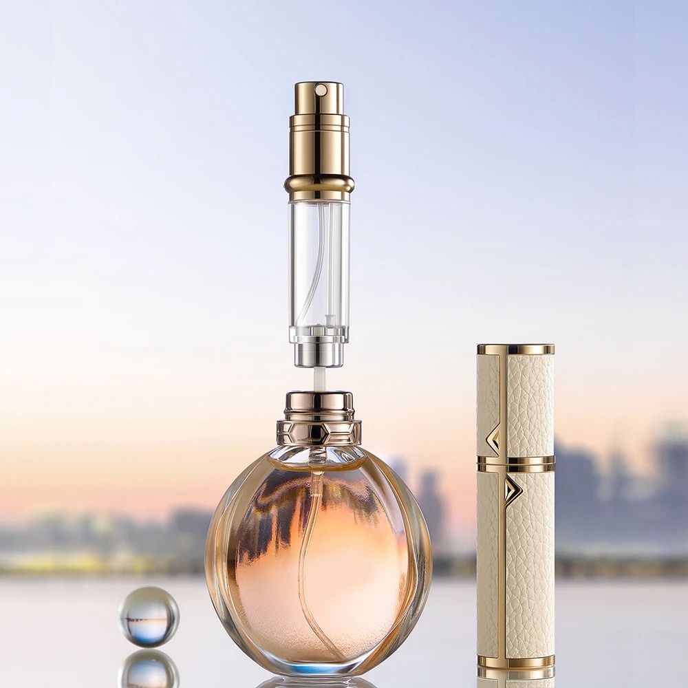 5ml PU Leather Mini Perfume Atomizer Spray Bottle