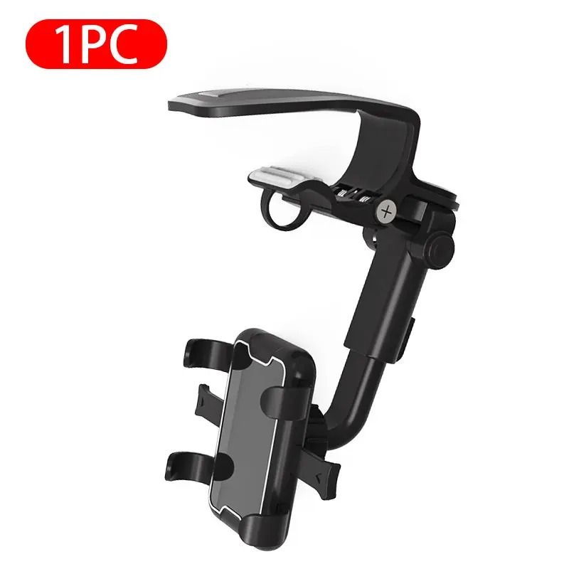 BLALION Universal High-Intensity Car Phone Holder | 360° Rotating & Retractable Dashboard Clip Mount