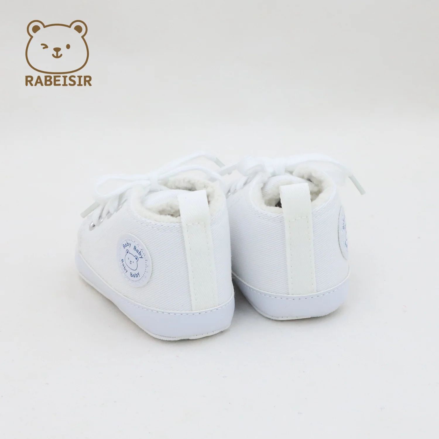 Cozy Plush Baby Pre Walker Shoes – Soft Sole Winter Infant Canvas Sneakers