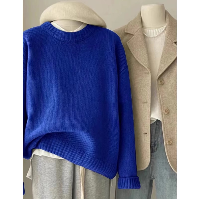 Women's Cashmere Crewneck Sweater in 100% Pure