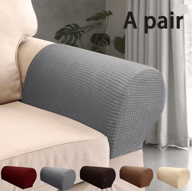 Stretch Armrest Covers Elastic Sofa Arm Protectors Set