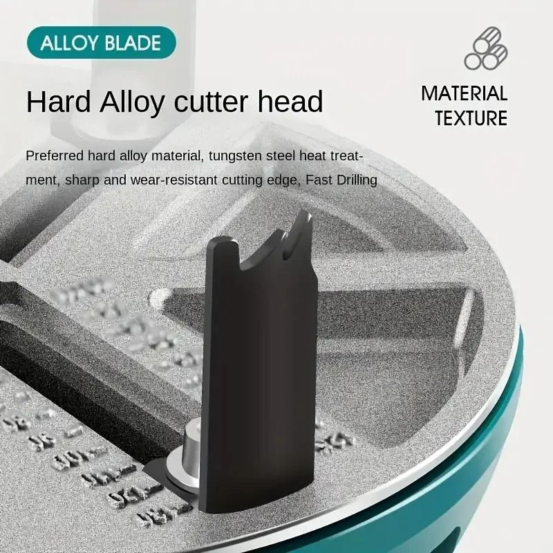 Adjustable Multifunction Hole Opener Drill Tool for Wood Drywall Plastic and Metal Plate Punching