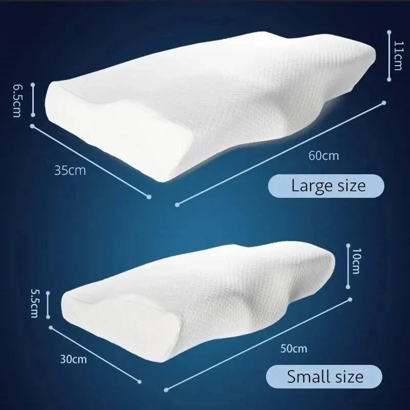 Memory Foam Orthopedic Pillow Butterfly Cervical Neck Support Pillow
