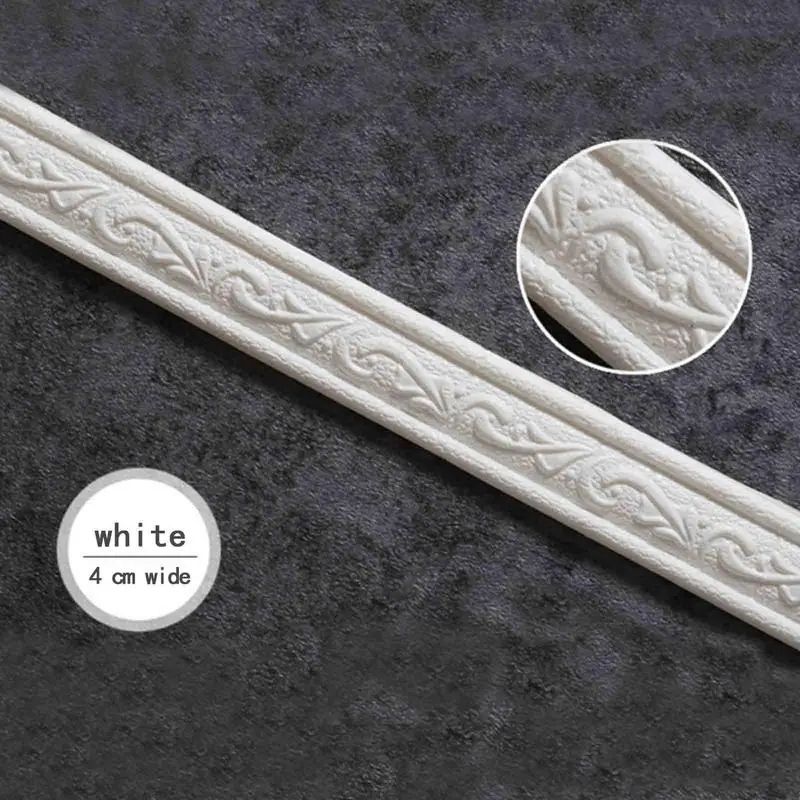 3D Self Adhesive Foam Wall Trim Waterproof Edge Molding
