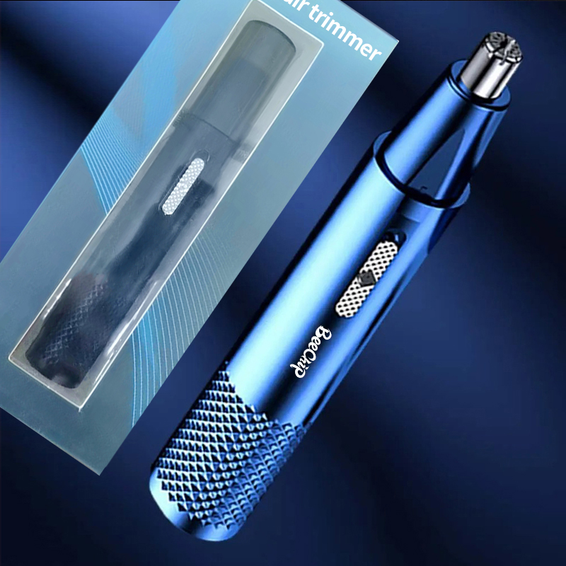USB Rechargeable Nose & Ear Hair Trimmer for Men and Women Metal Electric Shaver