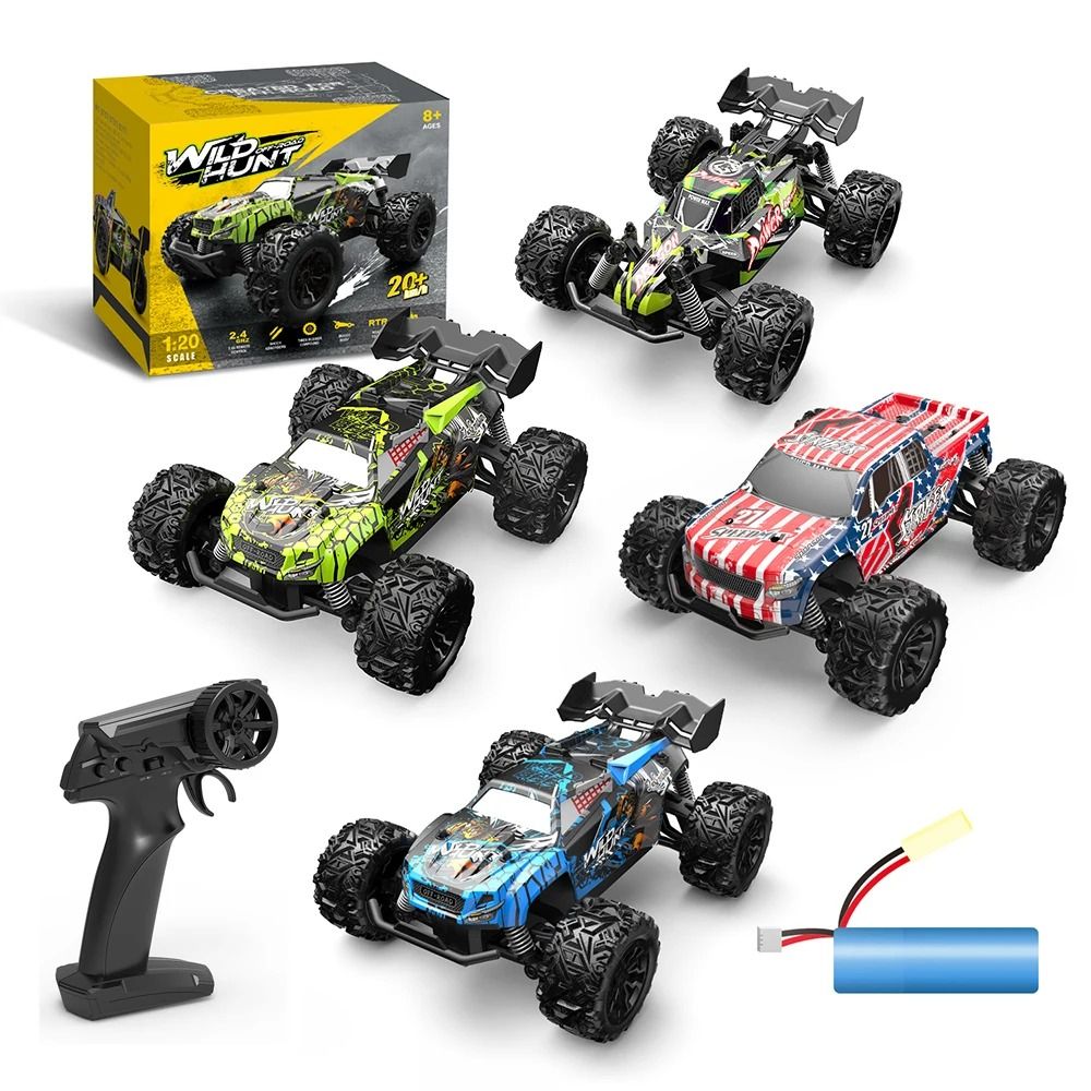 Off Road RC Monster Truck 2.4GHz Remote Control Car with Shockproof Suspension