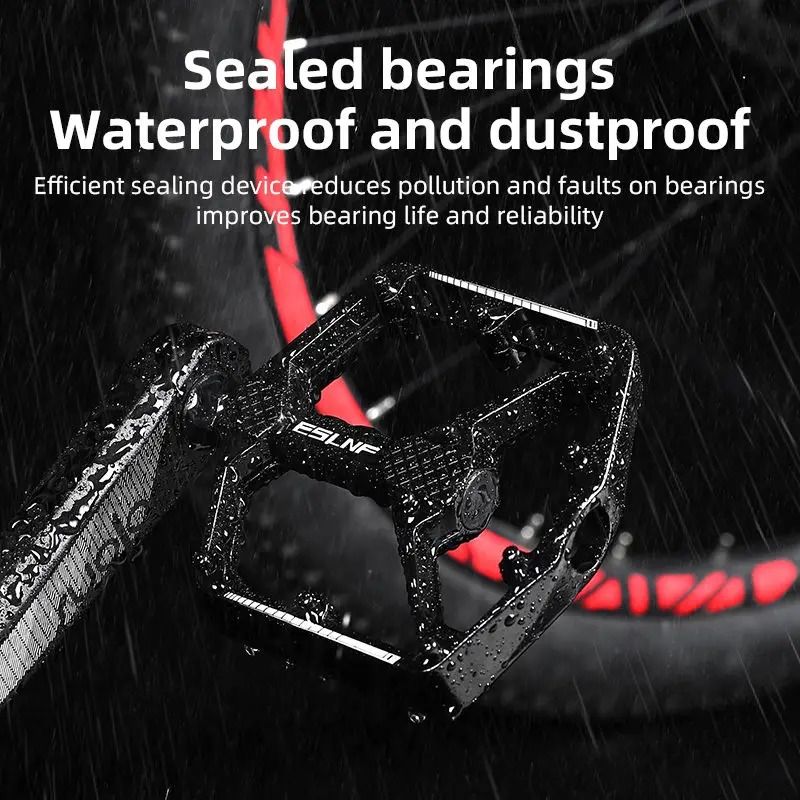 Aluminum Alloy Bike Pedals With Bearings and Anti Slip Grip