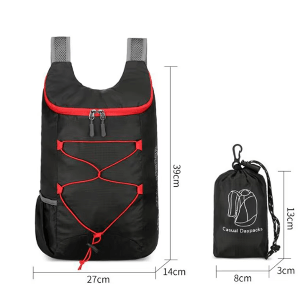 Lightweight Foldable Waterproof Backpack High-Density Nylon Travel & Hiking Daypack