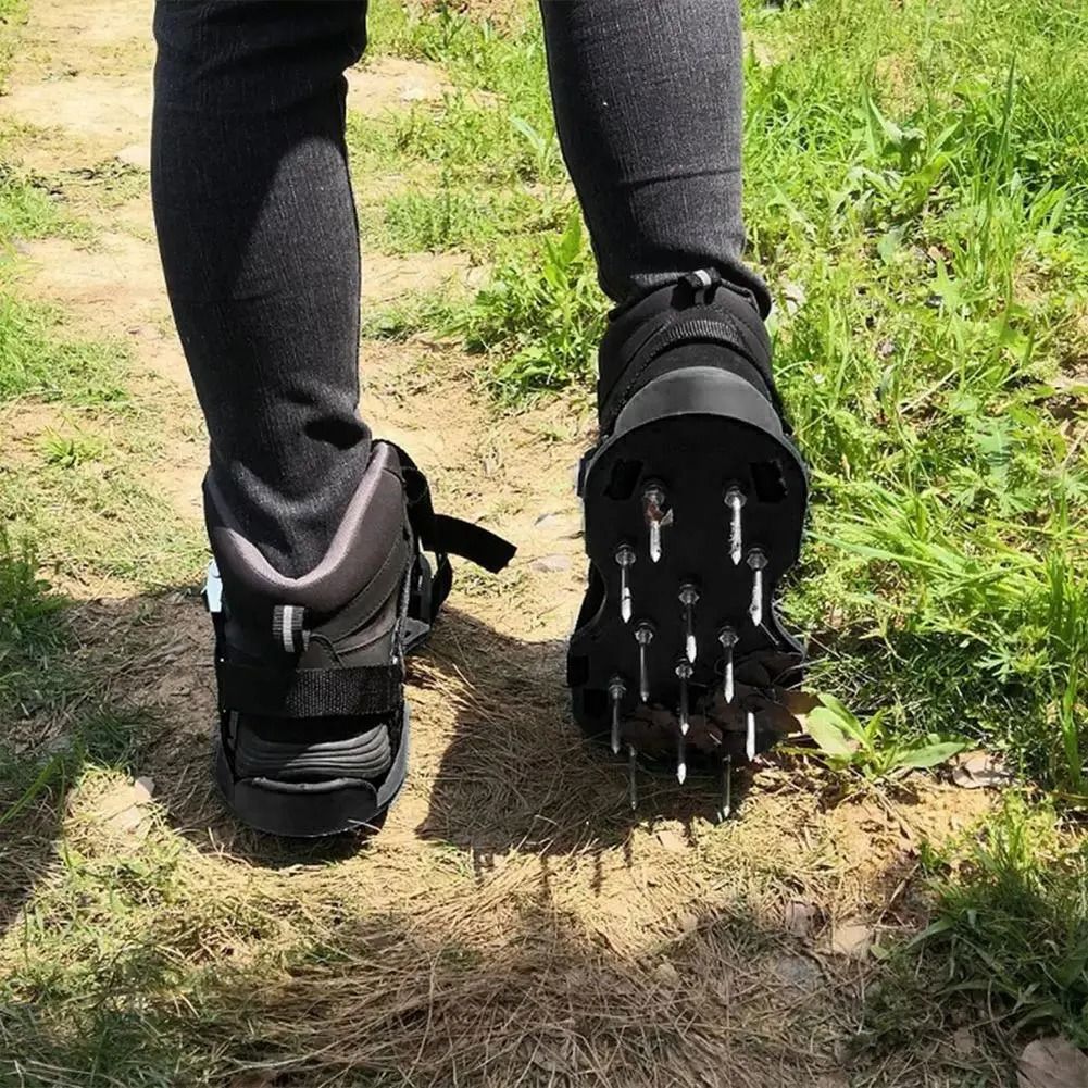 Lawn Aerator Sandals – Heavy-Duty Spiked Gardening Shoes