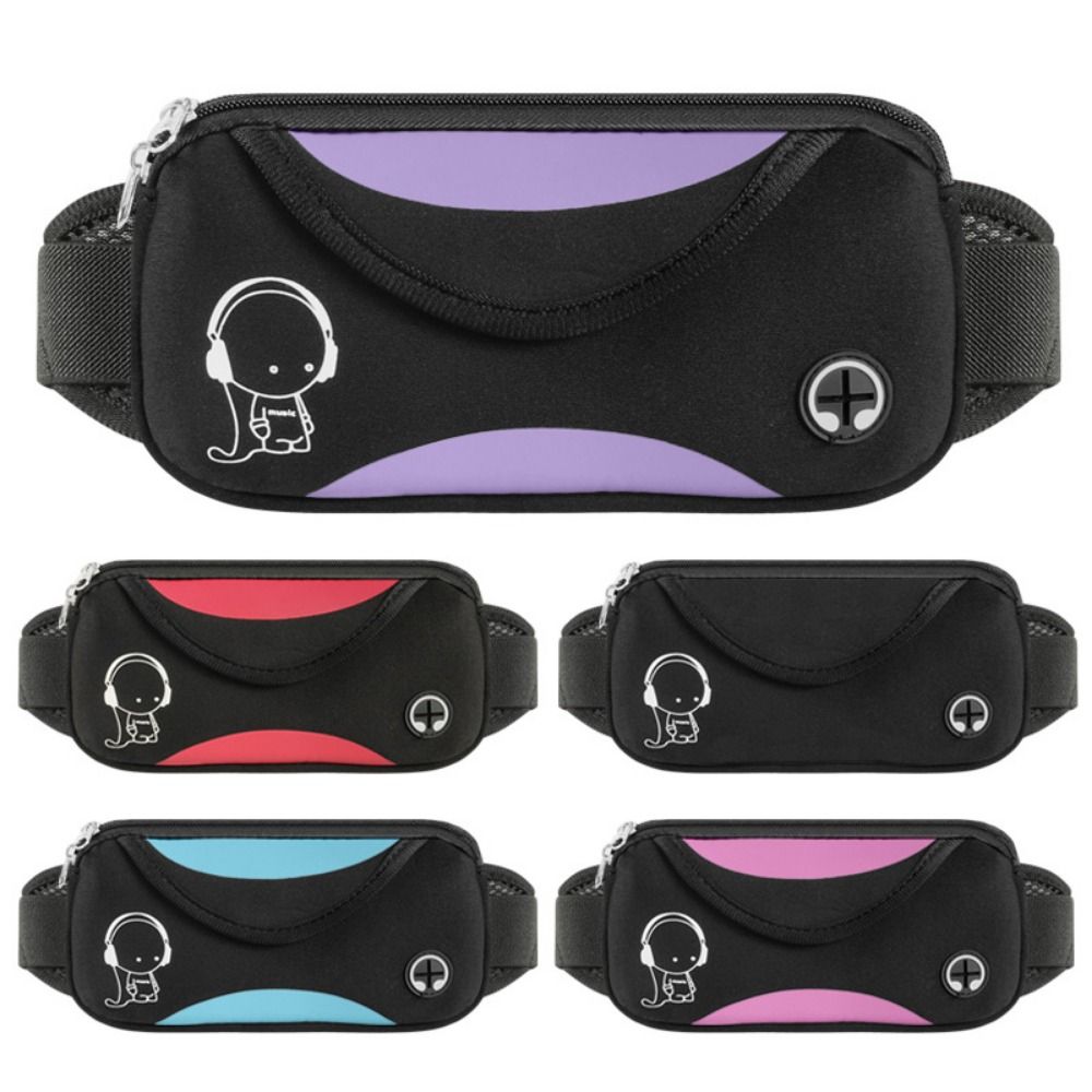 Lightweight Adjustable Marathon Jogging Bag, Waterproof Running Waist Bag, Reflective Portable Sports Fanny Pack
