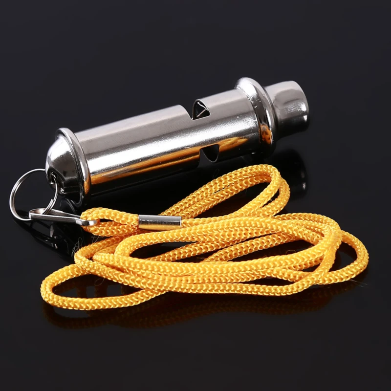 High Frequency Stainless Steel Whistle for Sports, Emergency & Traffic Command